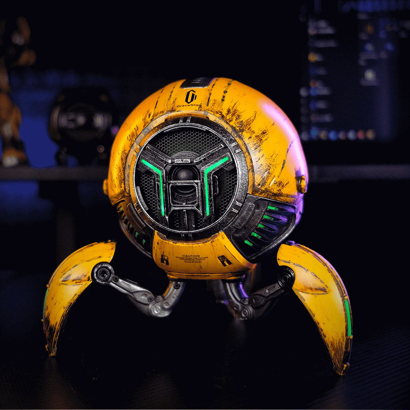 GravaStar G1 Mars Pro Bluetooth Speaker (War Damaged Version) - Yellow GravaStar G1 Mars Pro Bluetooth Speaker (War Damaged Version) - Yellow